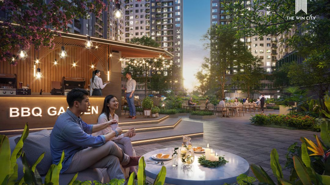Khu vườn nướng BBQ Garden tại The Win City