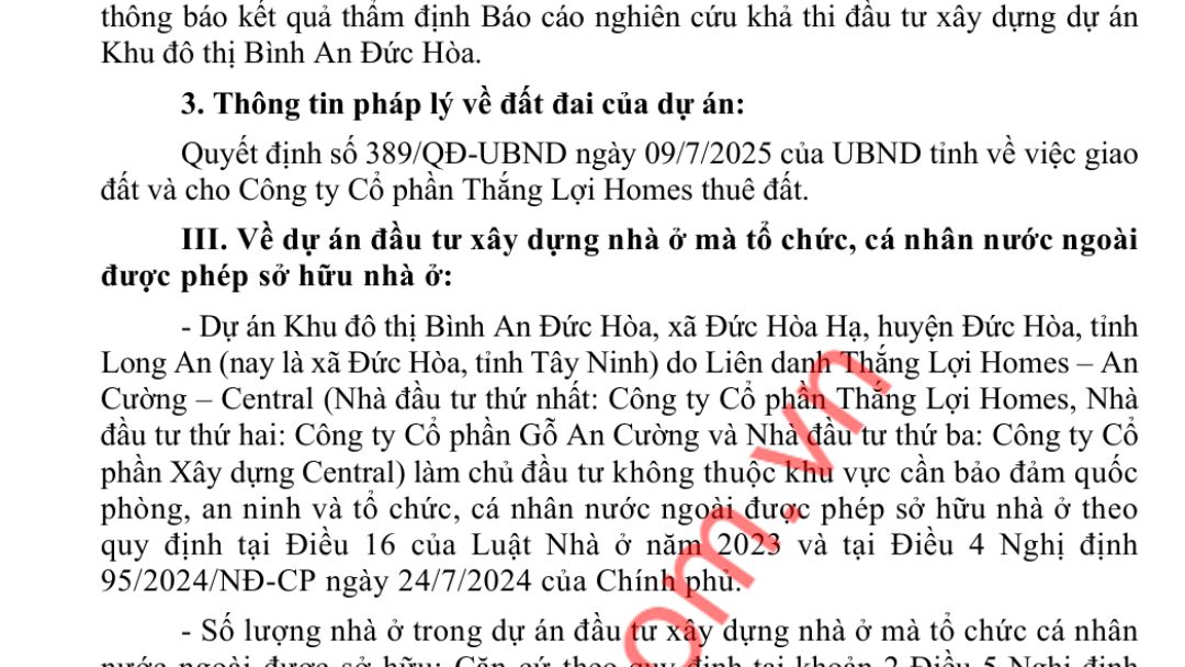 Vị trí và quy mô dự án The Win City