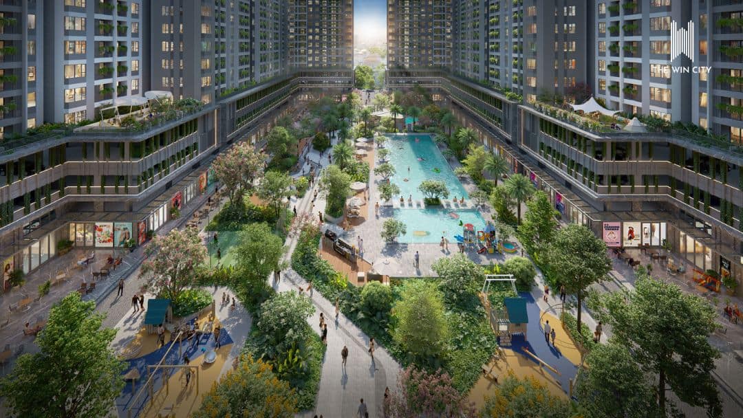 Phối cảnh Hồ Bơi Chuẩn Olympic tại The Win City