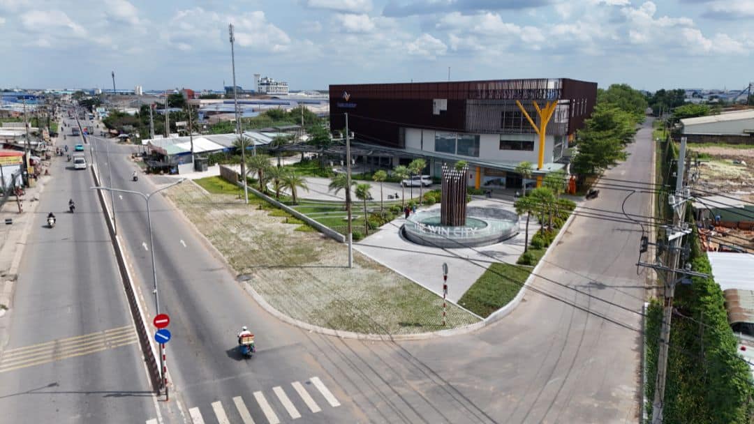 Công trường dự án The Win City đang tiến hành san lấp và xử lý mặt bằng