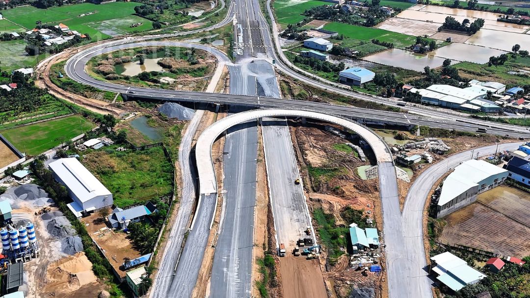 Hình ảnh tiến độ Nút giao Mỹ Yên tại Bến Lức, Long An