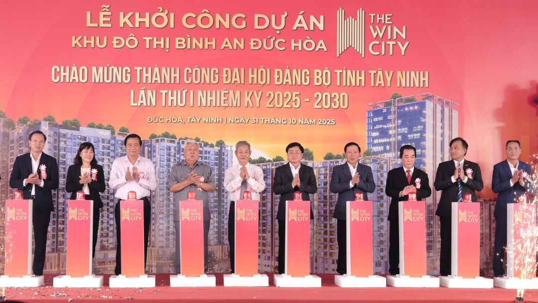 Hình ảnh Lễ Khởi Công The Win City với sự tham gia của lãnh đạo tỉnh Tây Ninh